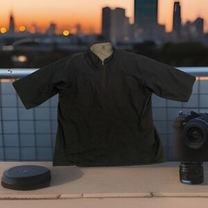 Vtg Zero Restriction Windshirt Mens L Made In USA Windstopper Reversible Rare